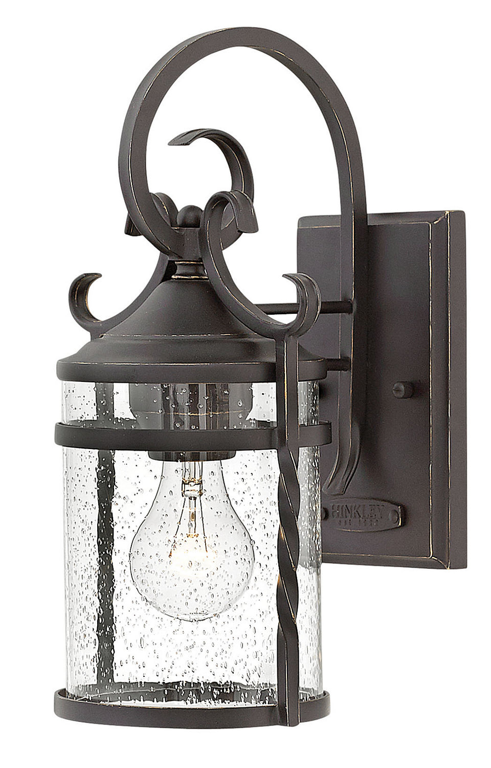Hinkley Canada - LED Wall Mount - Casa - Olde Black with Clear Seedy glass- Union Lighting Luminaires Decor