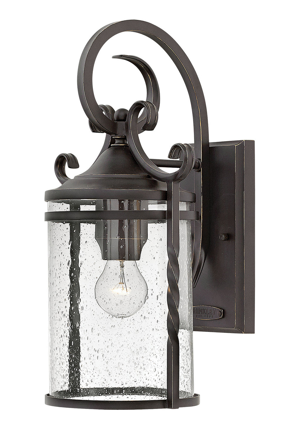 Hinkley Canada - LED Wall Mount - Casa - Olde Black with Clear Seedy glass- Union Lighting Luminaires Decor