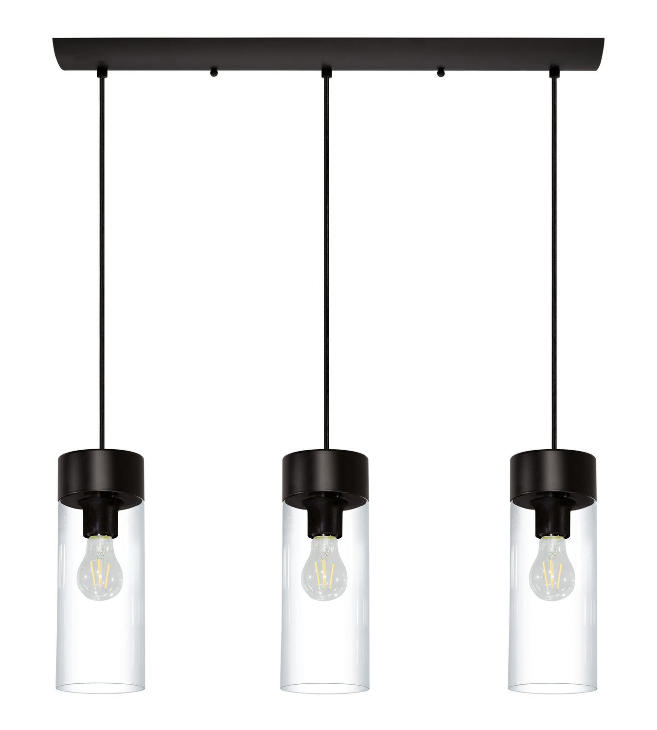 Eglo Canada - Three Light Suspension - Montey - Matte Black- Union Lighting Luminaires Decor