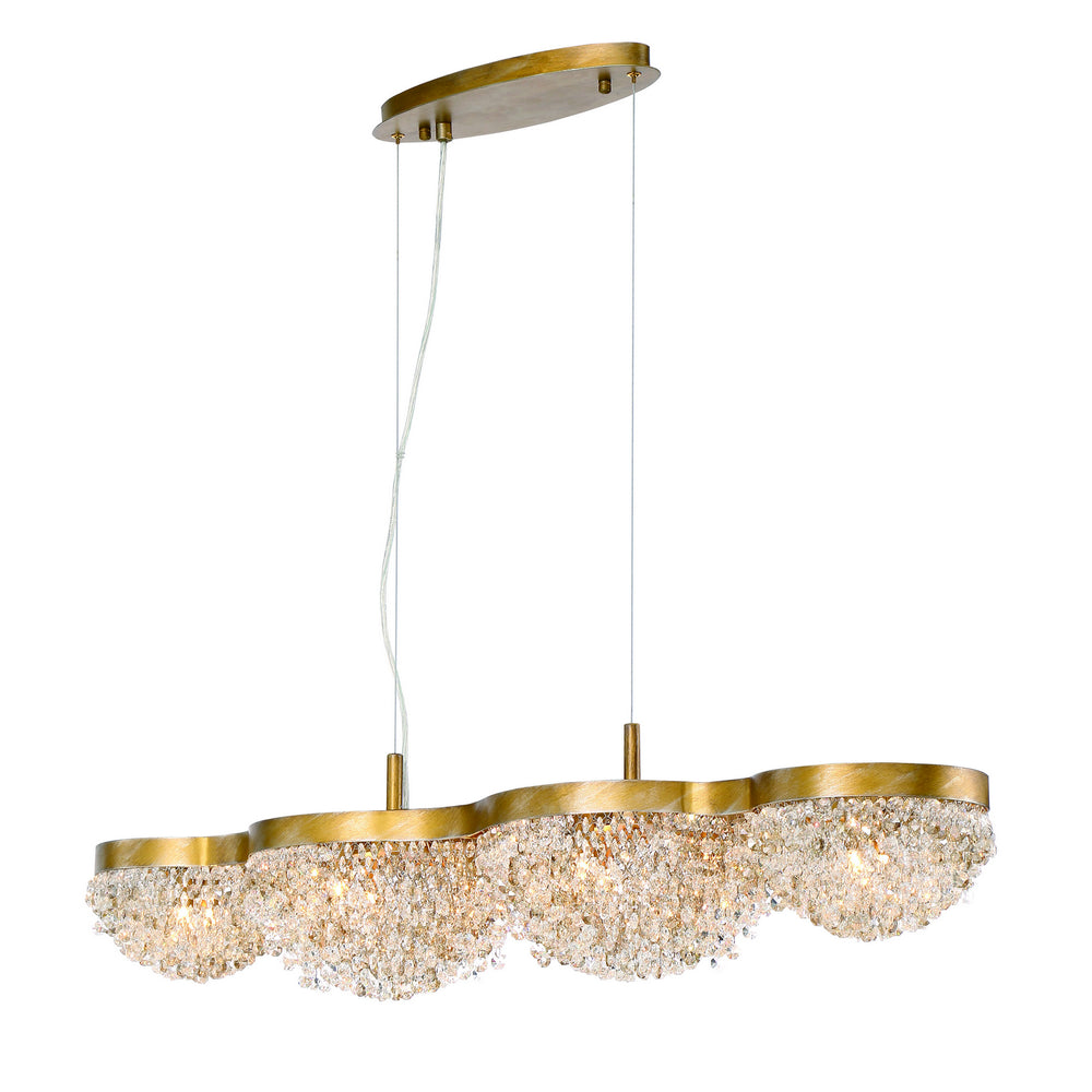 Eurofase Canada - Ten Light Chandelier - Mondo - Antique Gold- Union Lighting Luminaires Decor