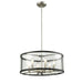 DVI Canada - Six Light Pendant - Downtown - Buffed Nickel And Graphite With Clear Glass- Union Lighting Luminaires Decor