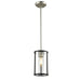 DVI Canada - One Light Pendant - Downtown - Buffed Nickel And Graphite With Clear Glass- Union Lighting Luminaires Decor