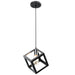DVI Canada - One Light Pendant - Polygon - Chrome And Graphite- Union Lighting Luminaires Decor
