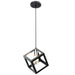DVI Canada - One Light Pendant - Polygon - Satin Nickel And Graphite- Union Lighting Luminaires Decor