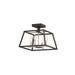 DVI Canada - Four Light Semi-Flush Mount - Laurentian - Satin Nickel/Graphite- Union Lighting Luminaires Decor