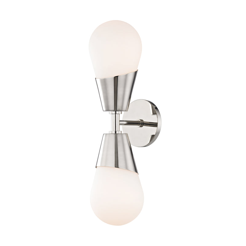 Mitzi Canada - Two Light Wall Sconce - Cora - Polished Nickel- Union Lighting Luminaires Decor