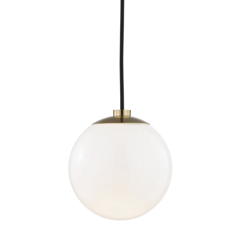 Mitzi - One Light Pendant - Stella - Aged Brass- Union Lighting Luminaires Decor