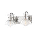 Mitzi - Two Light Bath and Vanity - Riley - Polished Nickel- Union Lighting Luminaires Decor