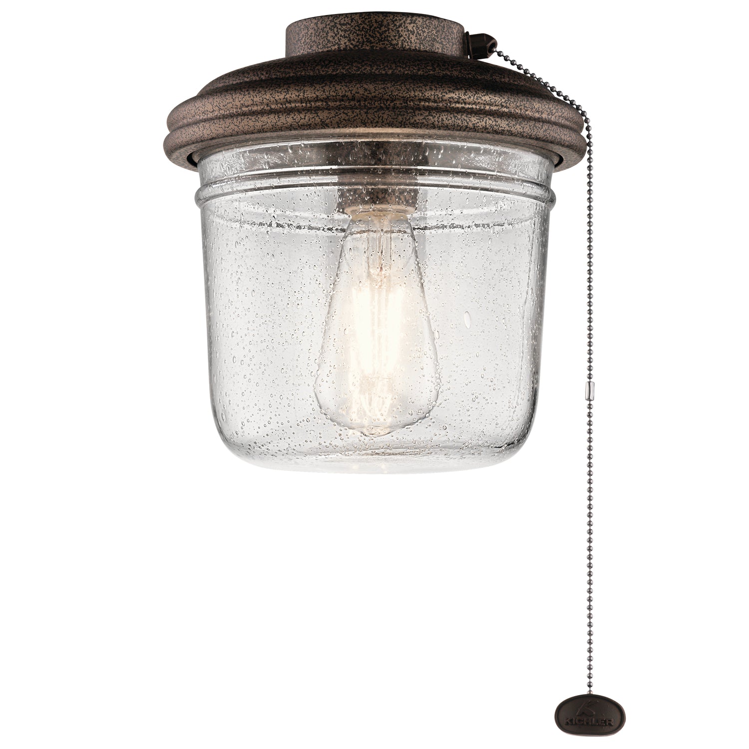 Kichler Canada - LED Fan Light Kit - Yorke - Weathered Copper Powder Coat- Union Lighting Luminaires Decor
