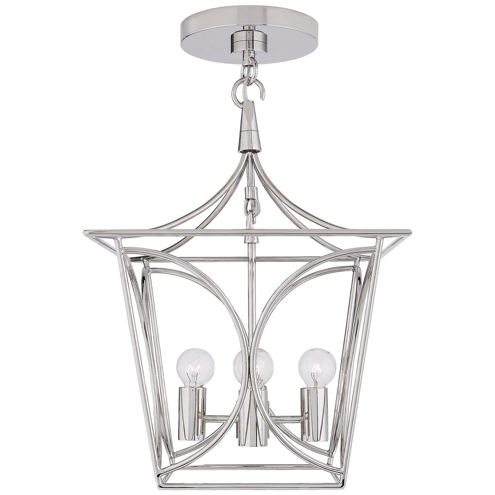 Visual Comfort Signature Canada - Four Light Mini Lantern - Cavanagh - Polished Nickel- Union Lighting Luminaires Decor