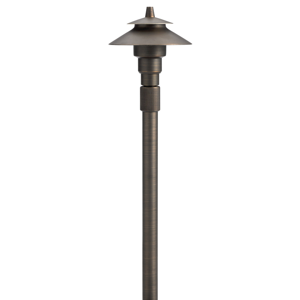 Kichler Canada - One Light Adjust Height Path - Centennial Brass- Union Lighting Luminaires Decor