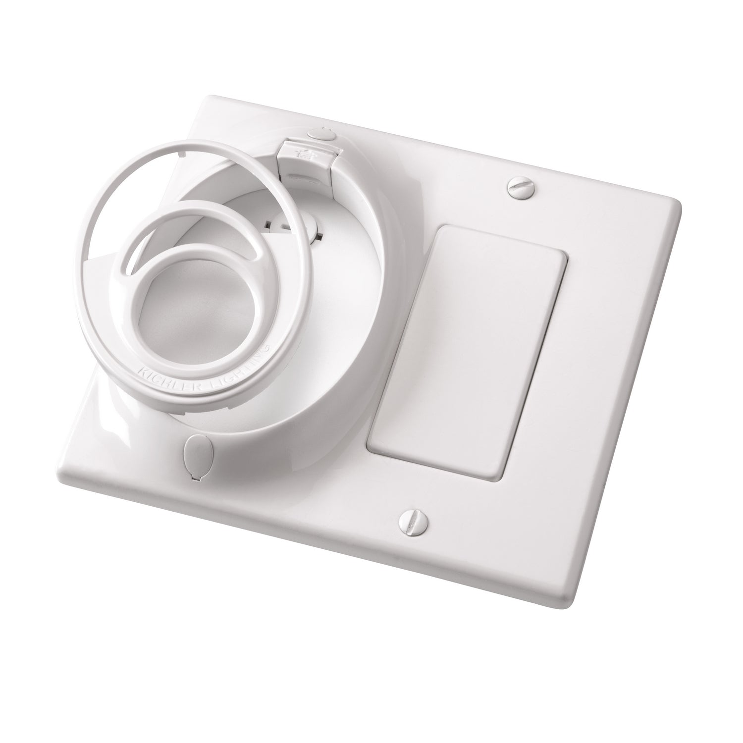 Kichler Canada - Dual Gang CoolTouch Wall Plate - Accessory - White Material (Not Painted)- Union Lighting Luminaires Decor