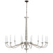 Visual Comfort Signature Canada - 12 Light Chandelier - Bordeaux - Swedish White and Natural Rust- Union Lighting Luminaires Decor