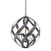 Quoizel - Five Light Pendant - Blacksmith - Old Black Finish- Union Lighting Luminaires Decor