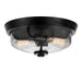 Quoizel - Two Light Flush Mount - Radius - Earth Black- Union Lighting Luminaires Decor