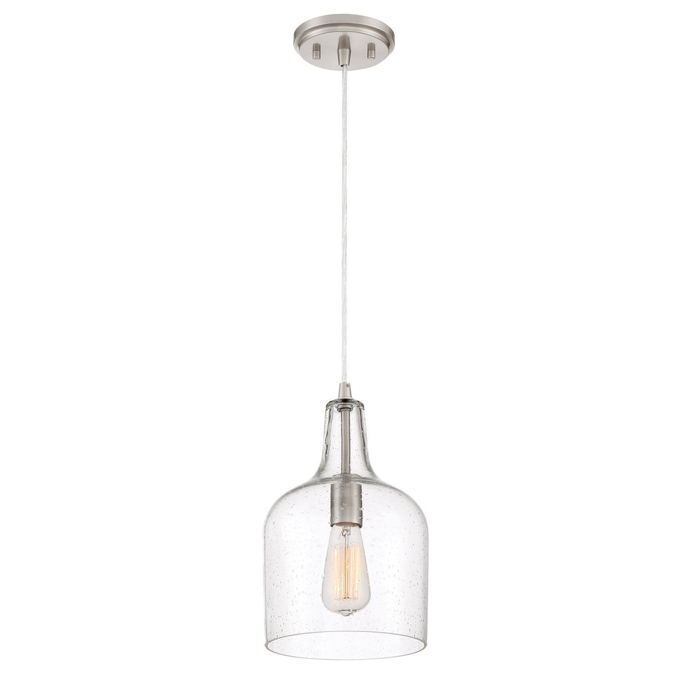 Quoizel - One Light Mini Pendant - Anson - Brushed Nickel- Union Lighting Luminaires Decor