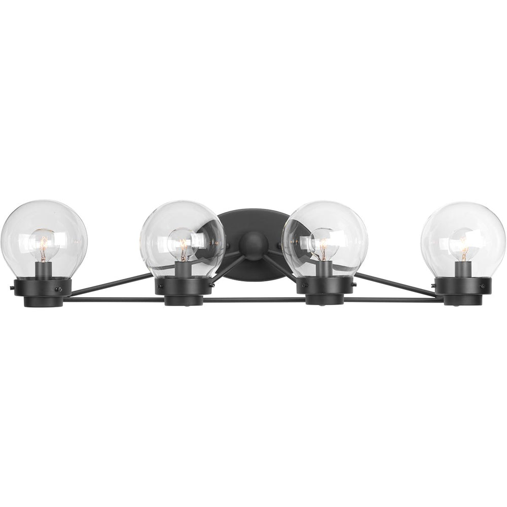 Progress Canada - Four Light Bath - Spatial - Black- Union Lighting Luminaires Decor