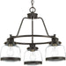 Progress Canada - Three Light Chandelier - Judson - Antique Bronze- Union Lighting Luminaires Decor