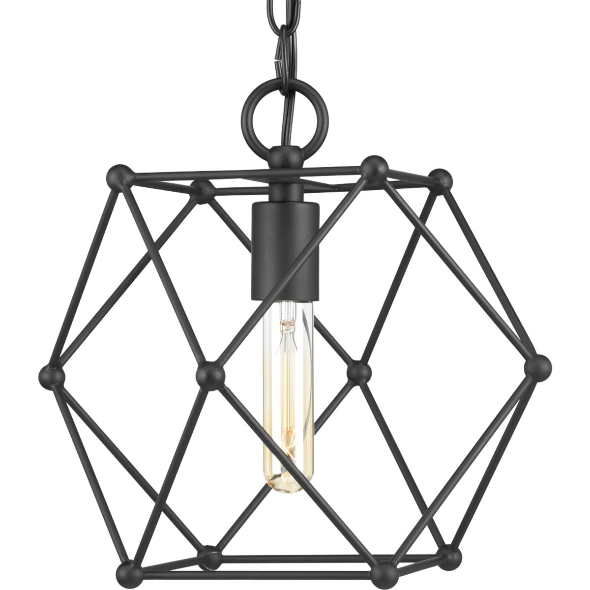 Progress Canada - One Light Mini Pendant - Spatial - Black- Union Lighting Luminaires Decor