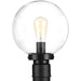 Progress Canada - One Light Post Lantern - Globe Lanterns - Black- Union Lighting Luminaires Decor