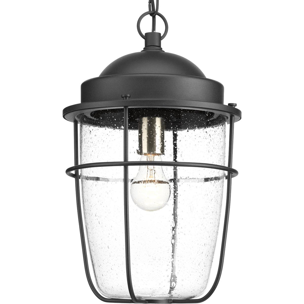 Progress Canada - One Light Hanging Lantern - Holcombe - Black- Union Lighting Luminaires Decor