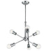 Kichler Canada - Six Light Chandelier - Armstrong - Chrome- Union Lighting Luminaires Decor