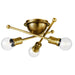 Kichler Canada - Three Light Flush Mount - Armstrong - Natural Brass- Union Lighting Luminaires Decor