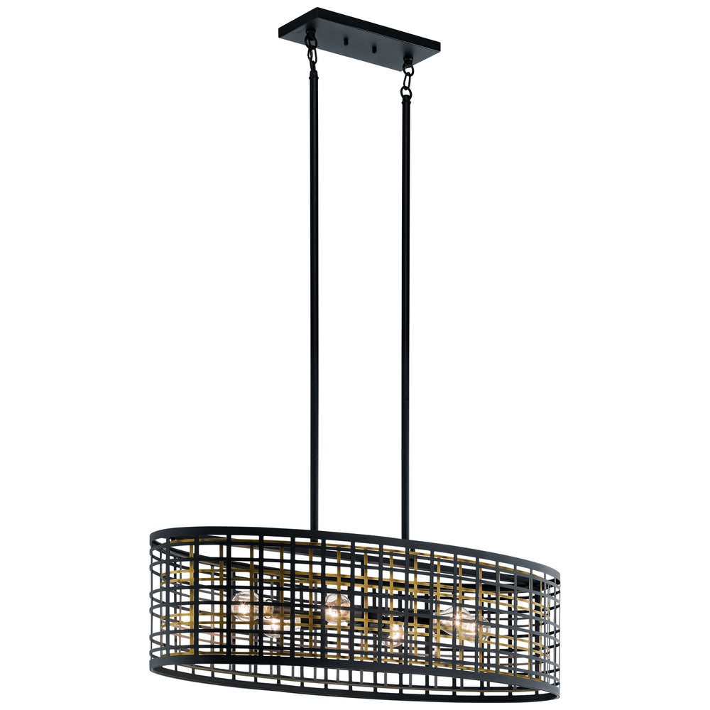 Kichler Canada - Six Light Pendant - Aldergate - Black- Union Lighting Luminaires Decor