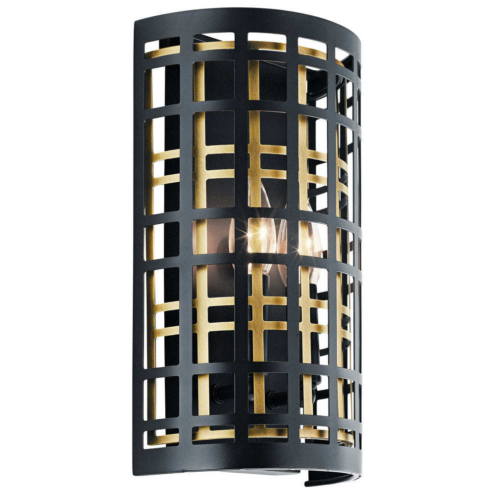 Kichler Canada - Two Light Wall Sconce - Aldergate - Black- Union Lighting Luminaires Decor