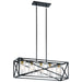 Kichler Canada - Five Light Linear Chandelier - Moorgate - Black- Union Lighting Luminaires Decor