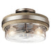 Kichler Canada - Two Light Semi Flush Mount - Grand Bank - Classic Pewter- Union Lighting Luminaires Decor