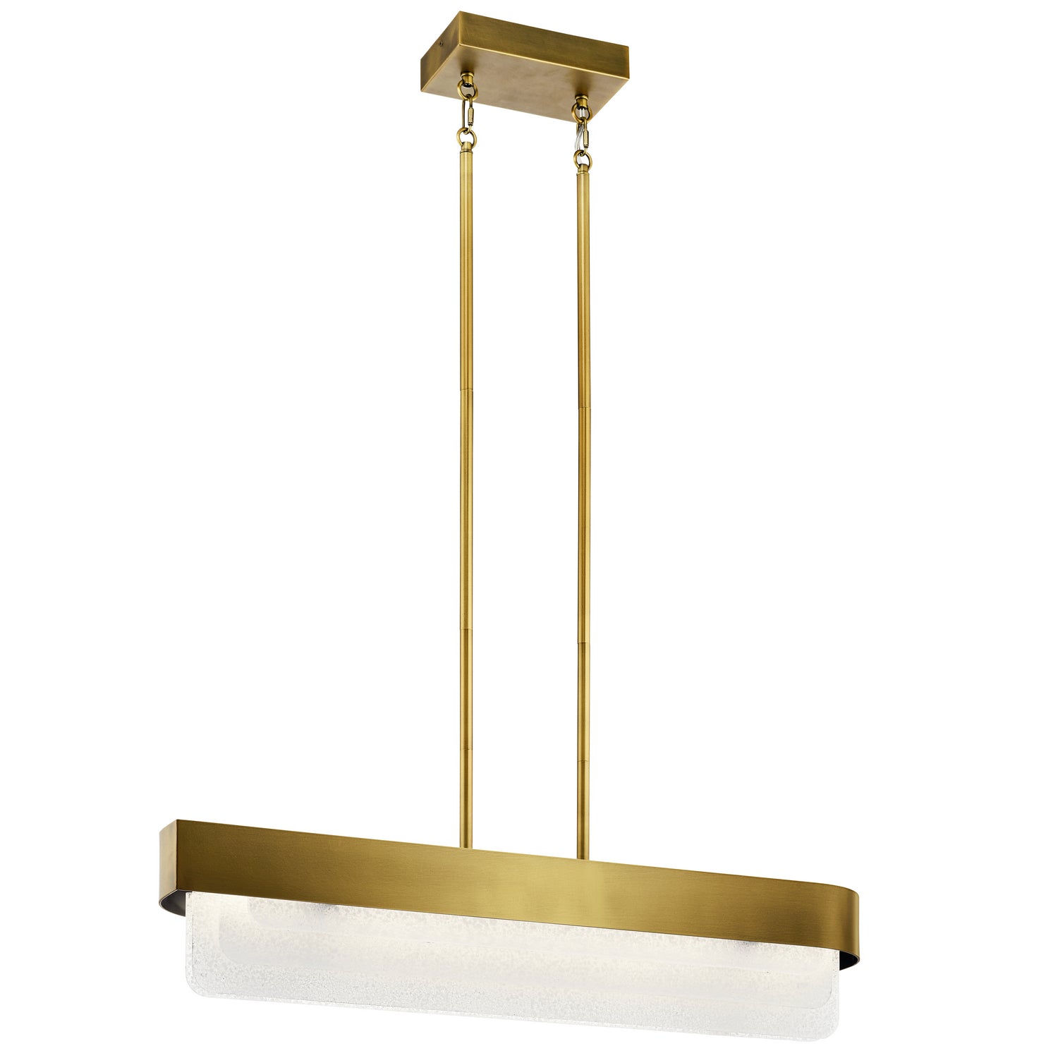 Kichler Canada - LED Linear Chandelier - Serene - Natural Brass- Union Lighting Luminaires Decor