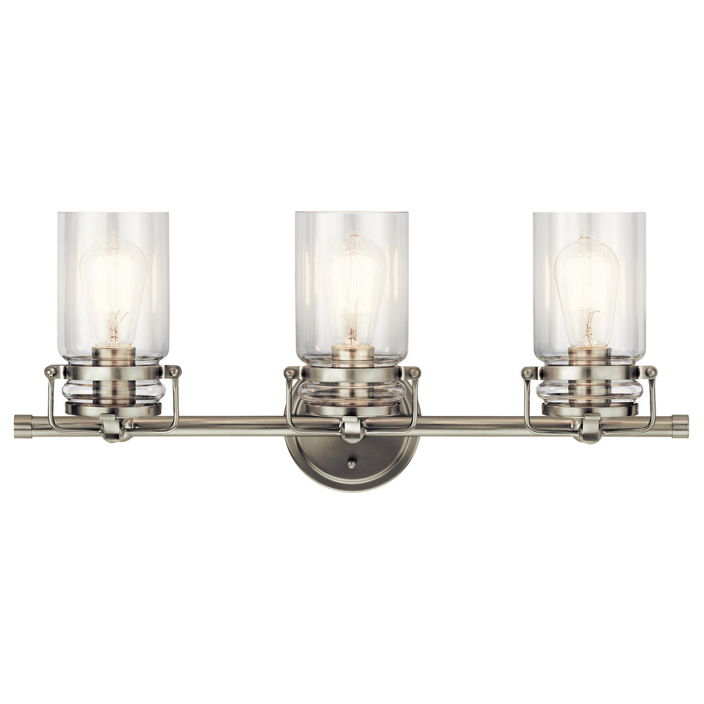 Kichler Canada - Three Light Bath - Brinley - Brushed Nickel- Union Lighting Luminaires Decor