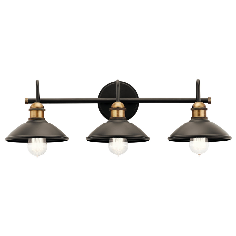 Kichler Canada - Three Light Bath - Clyde - Olde Bronze- Union Lighting Luminaires Decor