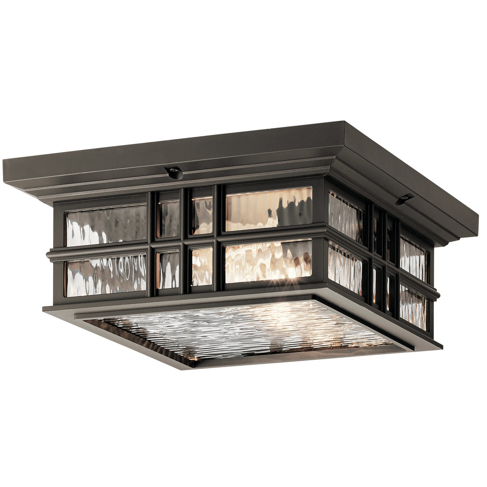 Kichler Canada - Two Light Outdoor Ceiling Mount - Beacon Square - Olde Bronze- Union Lighting Luminaires Decor