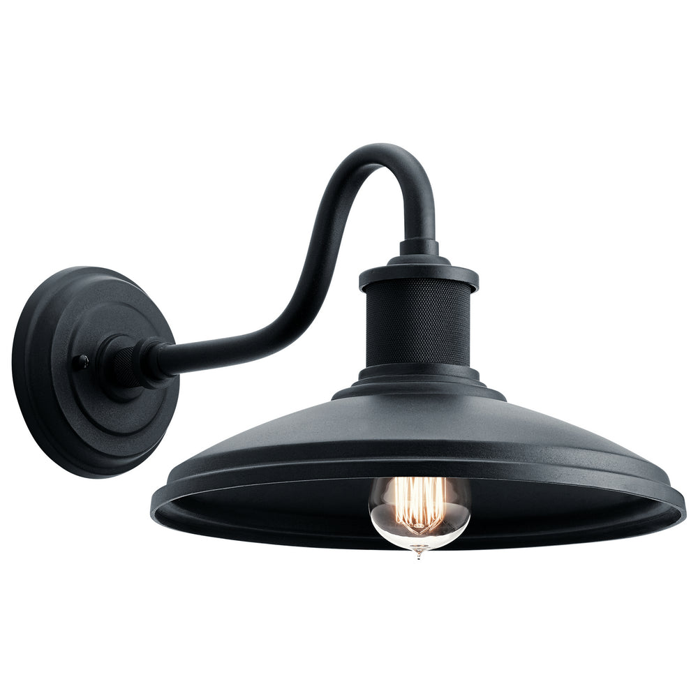 Kichler Canada - One Light Outdoor Wall Mount - Allenbury - Textured Black- Union Lighting Luminaires Decor