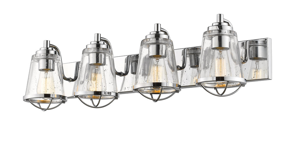 Z-Lite Canada - Four Light Vanity - Mariner - Chrome- Union Lighting Luminaires Decor