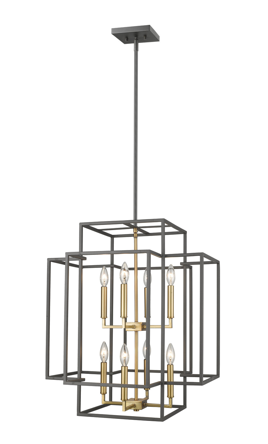 Z-Lite Canada - Eight Light Pendant - Titania - Bronze / Olde Brass- Union Lighting Luminaires Decor