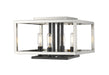 Z-Lite Canada - Four Light Flush Mount - Quadra - Brushed Nickel / Black- Union Lighting Luminaires Decor