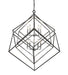 Z-Lite Canada - Ten Light Chandelier - Euclid - Chrome / Matte Black- Union Lighting Luminaires Decor