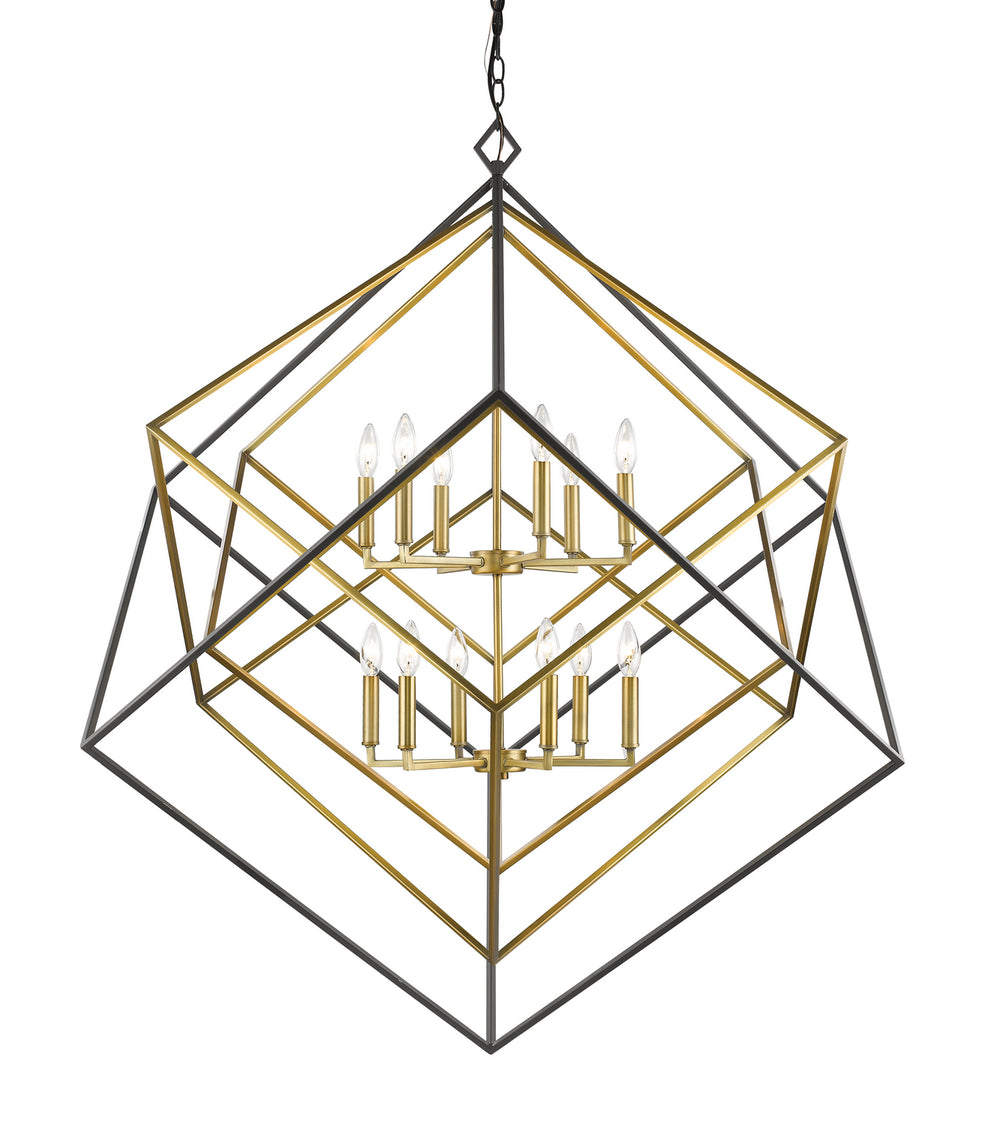 Z-Lite Canada - 12 Light Chandelier - Euclid - Olde Brass / Bronze- Union Lighting Luminaires Decor