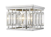 Z-Lite Canada - Four Light Flush Mount - Mersesse - Chrome- Union Lighting Luminaires Decor