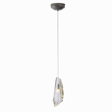 Hubbardton Forge - One Light Mini Pendant - Luma - Vintage Platinum- Union Lighting Luminaires Decor