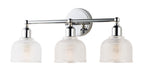 Maxim - Three Light Bath Vanity - Hollow - Polished Chrome- Union Lighting Luminaires Decor