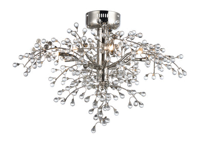 Maxim - LED Semi-Flush Mount - Cluster - Polished Nickel- Union Lighting Luminaires Decor