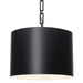 Crystorama - Six Light Chandelier - Alston - Matte Black + White- Union Lighting Luminaires Decor