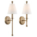 Crystorama - One Light Wall Sconce - Riverdale - Aged Brass- Union Lighting Luminaires Decor