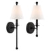 Crystorama - One Light Wall Sconce - Riverdale - Black Forged- Union Lighting Luminaires Decor