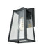DVI Canada - One Light Outdoor Wall Sconce - Moraine Outdoor - Black w/Clear Glass- Union Lighting Luminaires Decor