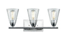 DVI Canada - Three Light Vanity - Louisbourg - Chrome w/Clear Glass- Union Lighting Luminaires Decor